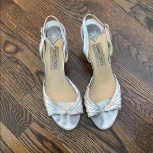 Silver Jimmy Choo Heels